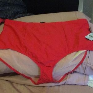Torrid Bright Red High-Waist Bikini Bottom sz 3